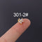 Colorful Zircon Daisy Flower Ear Bone Nail Stainless Steel Thin Rod Puncture Screw Ball 2-Color