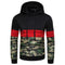 Suéter Hombre Camuflaje con Detalles de Costura y Cuello Redondo