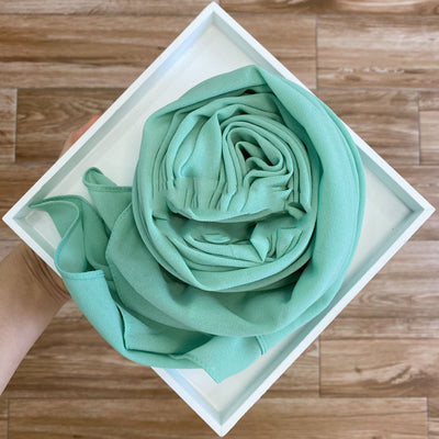 Pañuelo Hijab de Gasa Perlada Liso para Mujer - Image 52