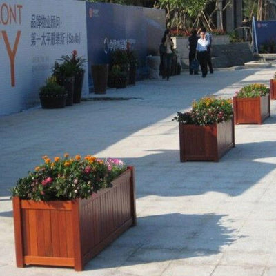 Jardinera Comercial de Madera Maciza para Espacios Públicos - Image 8