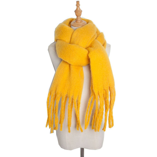 Bufanda Trenzada de Mohair Premium para Invierno - Suave y Abrigadora - Image 26