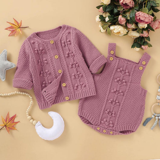 Romper Tejido a Mano en Lana Merino con Diseño de Burbujas Triangulares - Image 18