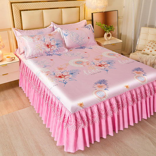 Juego de Cama de 3 Piezas con Sábana Bajera de Fibra Viscosa Premium - Image 30