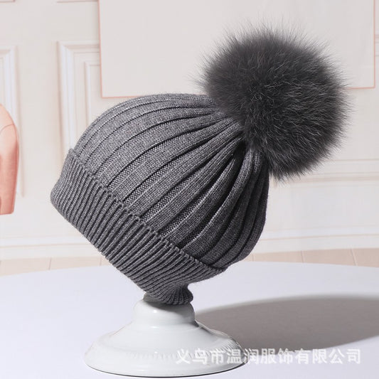 Gorro de Lana Coreano para Mujer - Otoño Invierno