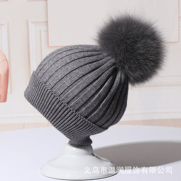 Gorro de Lana Coreano para Mujer - Otoño Invierno