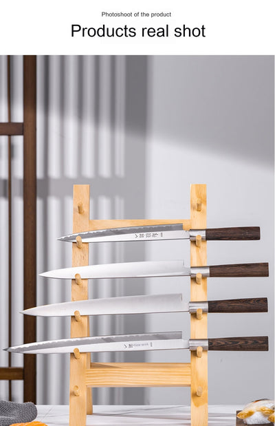 Soporte para Cuchillos de Madera Sapele - Organizador de Cocina Premium - Image 12