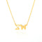 Butterfly pendant letter necklace Z