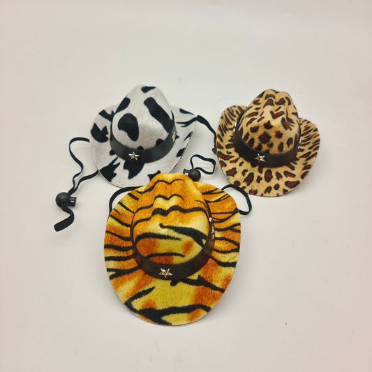 Gorro Decorativo para Gatos con Patrón de Vacas