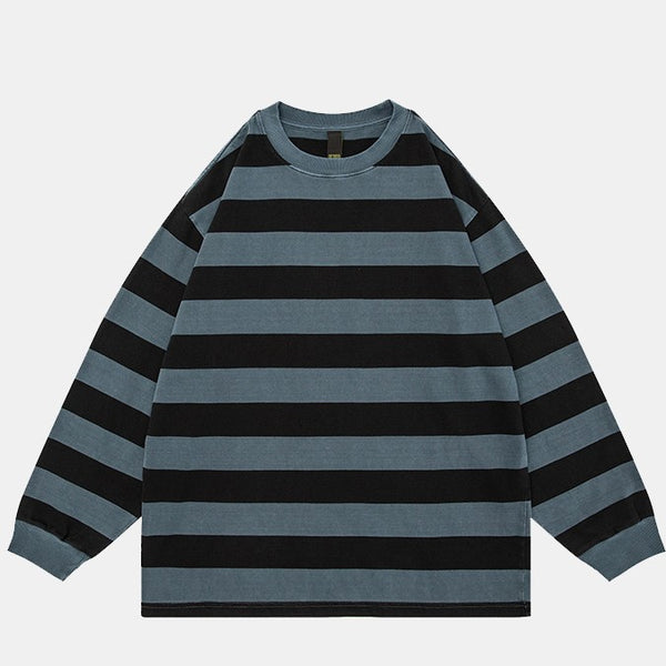 Remera Manga Larga Retro Americana Desgastada 330g