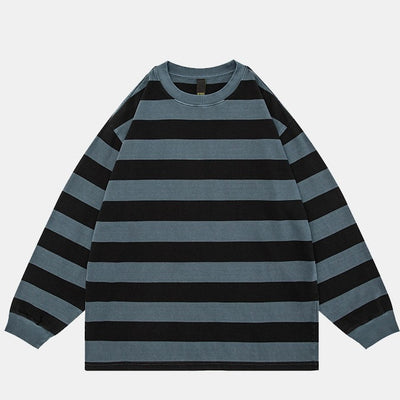 Remera Manga Larga Retro Americana Desgastada 330g