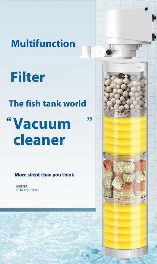 Filtro Acuario Integrado con Succión Montable en Pared - Image 22