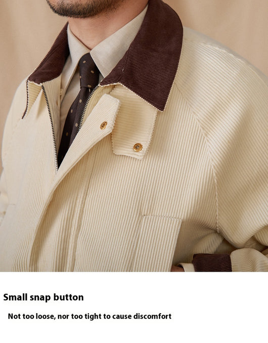 Chaqueta Safari Vintage de Pana Térmica Slim-fit - Image 18