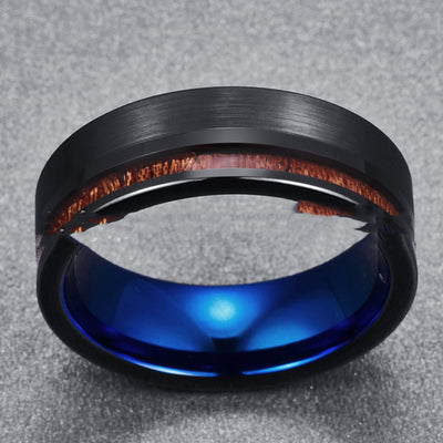 Anillo de Acero Tungsteno Frosted para Hombre - Diseño Minimalista - Image 4