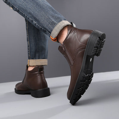 Zapatos Casuales Altos de Cuero para Hombre - Image 13