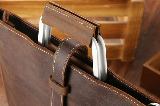Bolsa de Hombro en Cuero Genuino de Primera Capa - Image 9