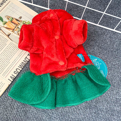 Ropa Festiva para Perros y Gatos - Conjunto Rojo Navideño - Image 11