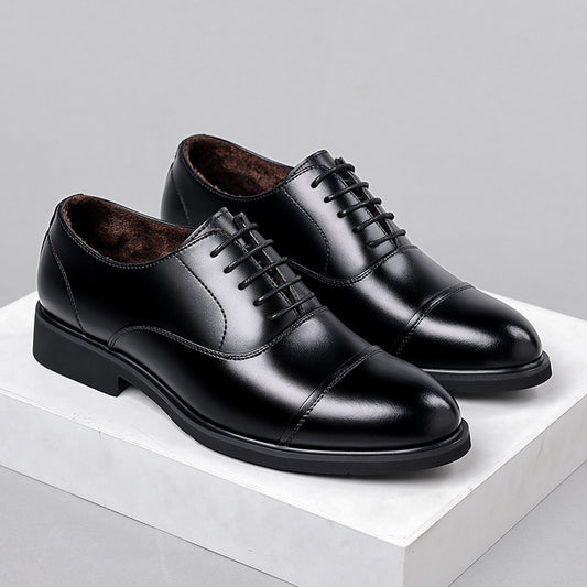 Zapatos de Cuero para Hombre con Alzada Interna y Punta Afilada - Calzado de Boda - Image 2