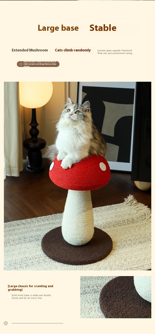 Árbol Rascador de Seta para Gatos con Tablero de Sisal sin Pelusa - Image 16