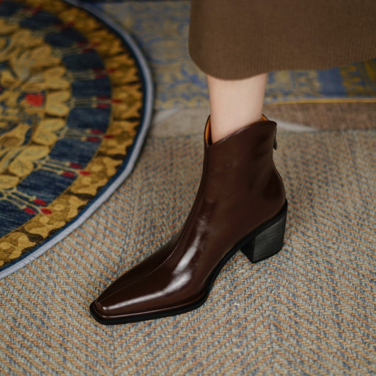 Botas Bajas para Mujer con Tacón Grueso - Image 8