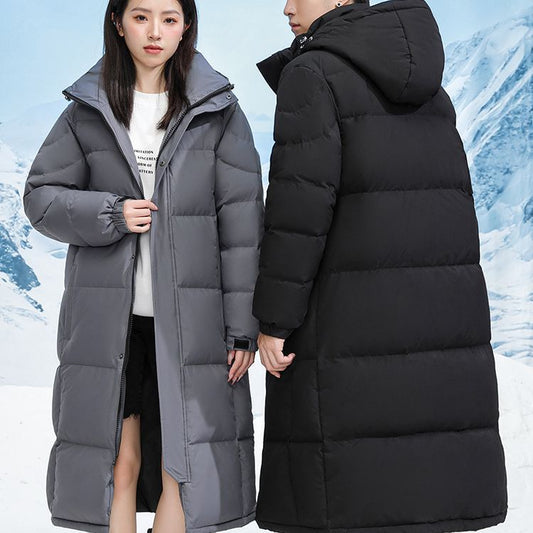 Abrigo Largo de Plumón de Pato Blanco para Hombre - Chaqueta Térmica Reforzada - Image 2