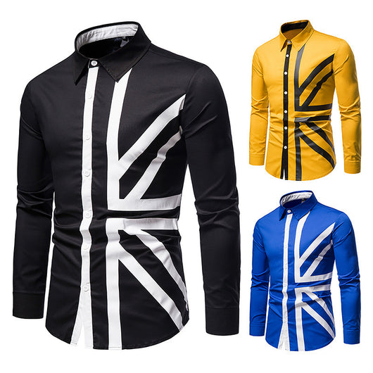 Camisa Vaquera Occidental Manga Larga con Costuras de Diseño para Hombre - Image 9