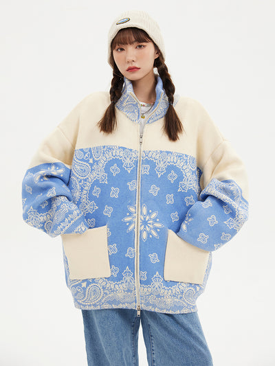Cardigan Tejido Suelto Flor de Cashew - Suéter Casual Versátil - Image 8