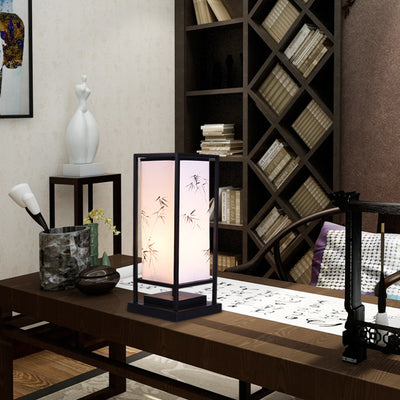 Lámpara de Escritorio LED Zen Bambú Estilo Chino Antiguo con Tres Colores - Image 9