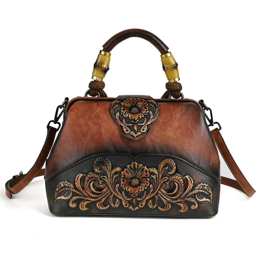 Bolso Crossbody de Cuero con Grabado Retro y Cierre Magnético - Image 30