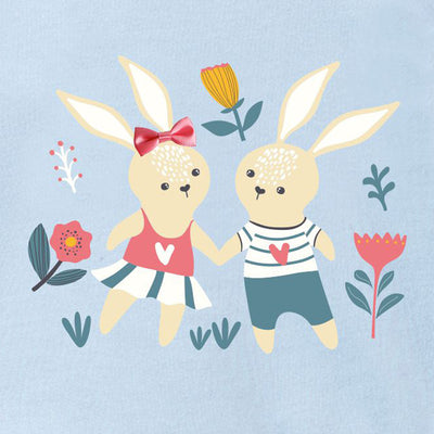 Conjunto Infantil Otoño Rayas Conejo Divertido Manga Larga - Image 3
