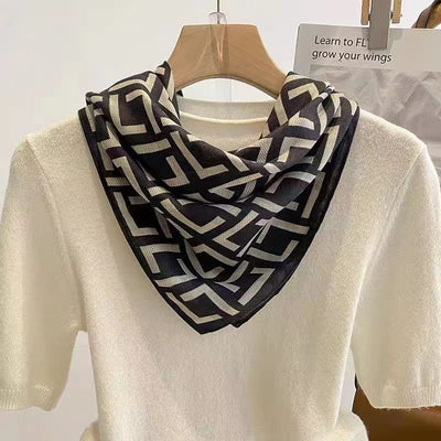 Bufanda Térmica Cuadrada con Cierre Magnético - Pañuelo de Seda Algodón para Mujer - Image 27