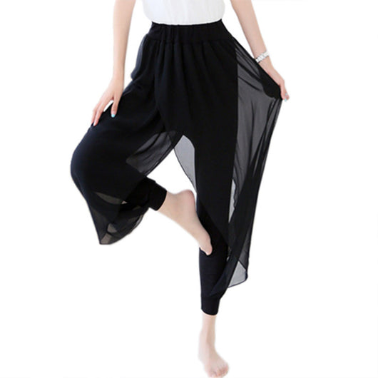 Pantalones Harem Chifón Ligero de Malla Abierta - Comodidad Total - Image 5