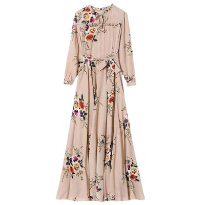 Vestido Largo Estampado Reductor de Cintura para Mujer - Image 9