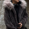 Chaqueta Retro Americana de Algodón con Forro Polar Cálido