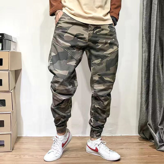 Pantalones de Trabajo Camuflaje Sueltos con Puño en Tobillo para Hombre - Image 7