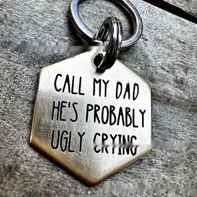Placa de Identificación para Perro en Acero Inoxidable con Diseño Divertido - Image 10