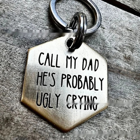Placa de Identificación para Perro en Acero Inoxidable con Diseño Divertido - Image 10