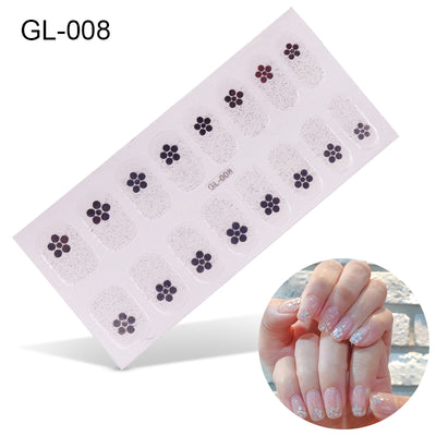 Pegatinas de Uñas con Efecto Láser y Película de Aceite Colorida - Image 38
