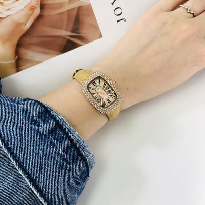 Reloj Delicado Girasol con Correa de Cuero para Mujer - Image 5