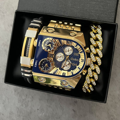Reloj de Hombre Multihuso con Esfera Grande Luminosa y Correa de Acero Inoxidable - Image 16