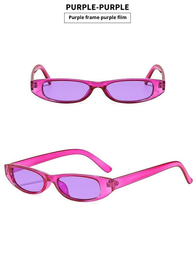 Yellow retro small frame sunglasses with translucent frames and matching yellow lenses on a white background. - Image 26