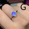 Silver Adjustable Ring With Live Mouth G