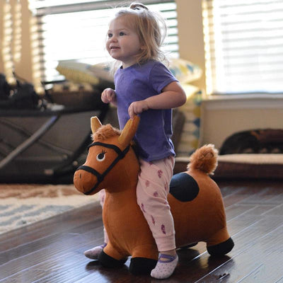Caballo Saltarín Inflable de Felpa Gruesa para Niños - Image 6