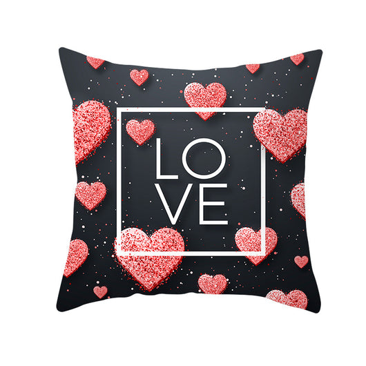 Funda de Cojín con Estampado Gráfico para Día de San Valentín - Image 3