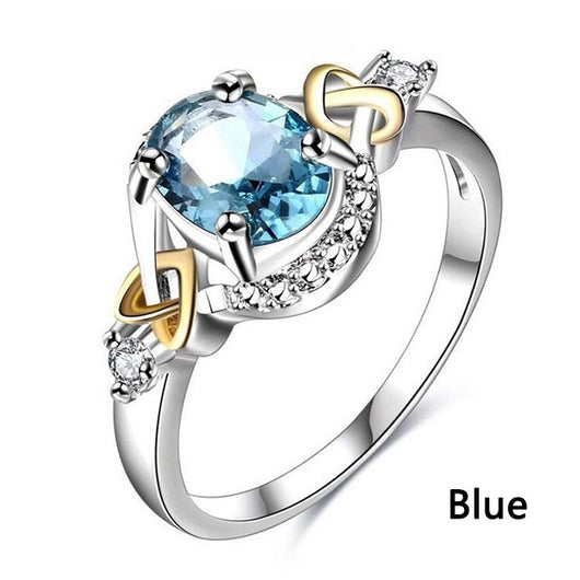 Conjunto de Joyería Cuproníquel Azul Zafiro - Collar, Anillo y Aretes - Image 8