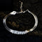 Pulsera Zirconia Plata 925 Cadena Malla Diamante Cuadrado Hueso de Serpiente Rojo Lujo