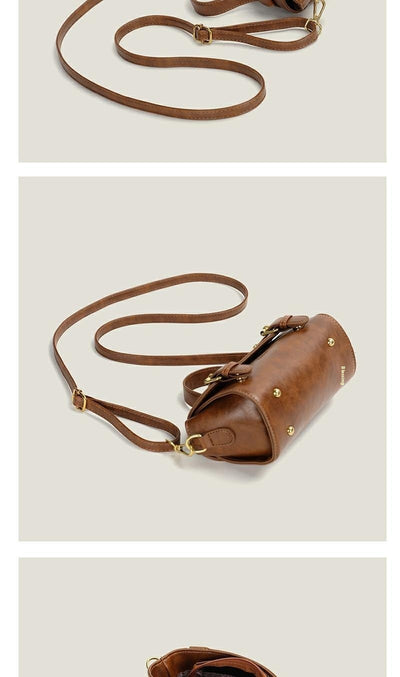 Bolso Redondo Retro con Textura Avanzada - Image 12