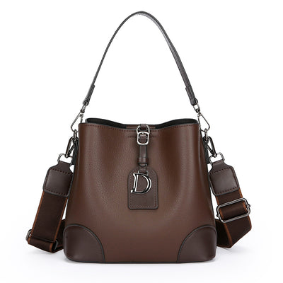 Bolso Bucket Bandolera Bicolor para Mujer - Image 7