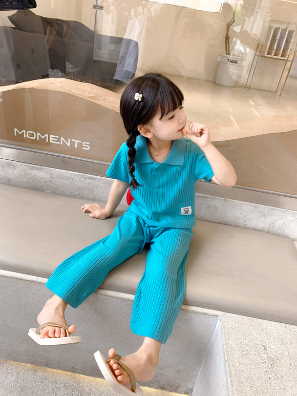 Playera de Algodón Tejido para Niñas