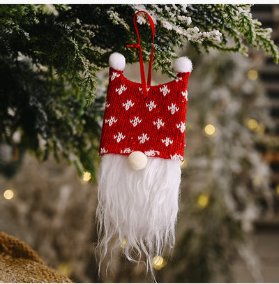 Adorno Navideño Gorro Doble Bola con Base de Madera - Decoración Festiva Elegante - Image 17