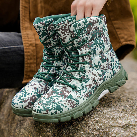 Botas de Senderismo Camuflaje Talla Grande con Forro Polar y Suela Reforzada - Image 2